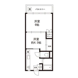 日建ハイツ【1階】の間取り