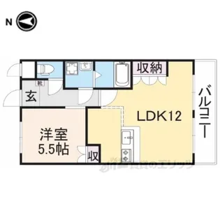 グッドラック【2階】の間取り