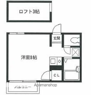 ルート筒井 B棟【2階】の間取り