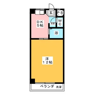 マツヤマンション【4階】の間取り