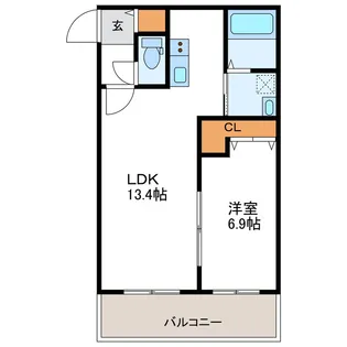 Retour ルトゥール【2階】の間取り