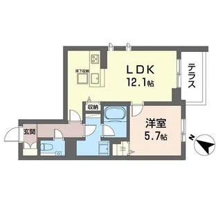 カーサ セレーノ【1階】の間取り
