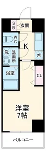 グランルージュ中之島南【2階】の間取り