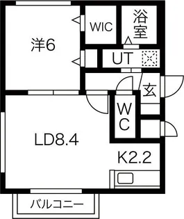 レジーナ南4条【3階】の間取り