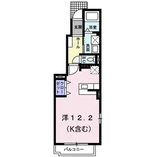 グランデKII C【1階】の間取り