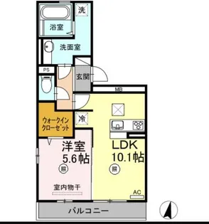 ボヌール羽屋L【1階】の間取り