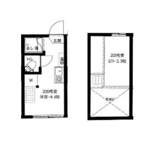 アーバンプレイス中野?B【2階】の間取り