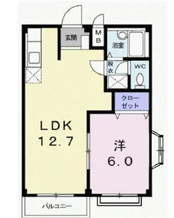 エルディム室野A【2階】の間取り