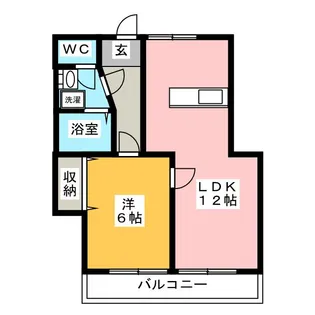 コーポラスヤマト【2階】の間取り