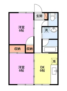 第6トモエイ藤橋【2階】の間取り