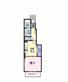 アルト・プエンテD【1階】の間取り