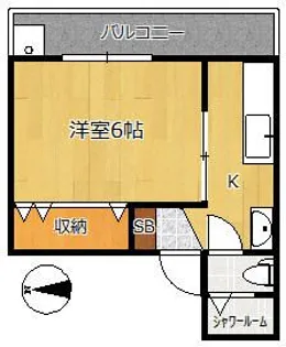 布屋マンション【1階】の間取り