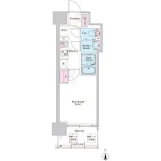 BPRレジデンス新梅田【11階】の間取り