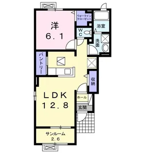 ラフレシールD【1階】の間取り