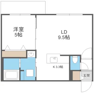 ブランシャールNAKAJIMA PARK FRONT【4階】の間取り
