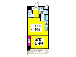 シティーコート大小路II【5階】の間取り