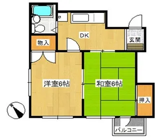 サンフラッツ稲毛【4階】の間取り