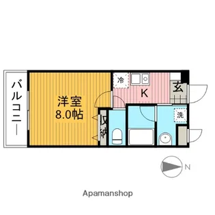 ドゥーエ西大島II【7階】の間取り