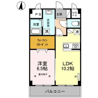 CREA元今泉【8階】の間取り