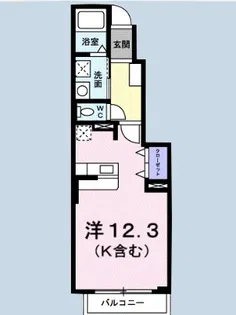 マーメイドハウス【1階】の間取り