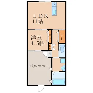 contento A棟【2階】の間取り