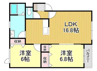 キルシエ・グライス【1階】の間取り