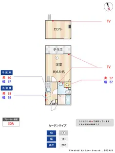 スイング二ツ橋【1階】の間取り