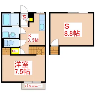 Sereo姶良 C棟【2階】の間取り