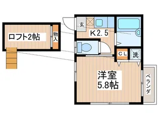 サンライズ【2階】の間取り