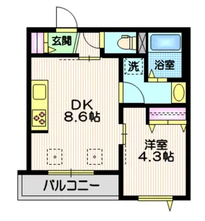 CORTESE池上【3階】の間取り