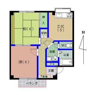 コーポ満月【3階】の間取り