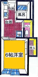 コーポリバーサイド【1階】の間取り