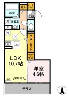 愛知県名古屋市天白区相川1【アパート】の間取り