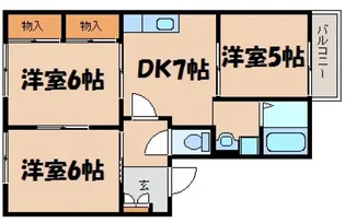 ボーン・ニュー【2階】の間取り