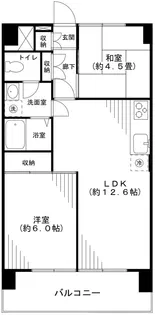 東陽町ハイホーム【4階】の間取り