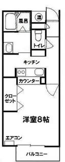 メープルあや 206【2階】の間取り