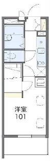 レオパレスさくら坂【2階】の間取り