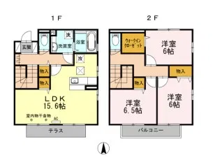 ウェルカムコートY&R Bの間取り