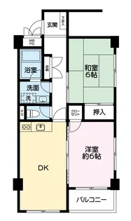 リエス忠生【1階】の間取り