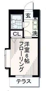 グリーンレーン桜上水【1階】の間取り