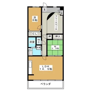 PARK TERRACE IRIS【1階】の間取り