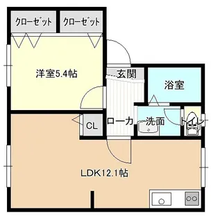 メゾンにしざわ【1階】の間取り