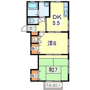 フローラルグレースM【2階】の間取り