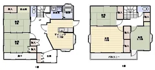 福島県いわき市勿来町四沢潮見台【一戸建】の間取り