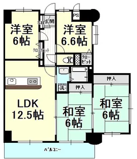 クレセール守恒【7階】の間取り