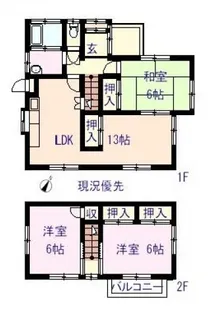 広島県広島市安佐北区三入2【一戸建】の間取り