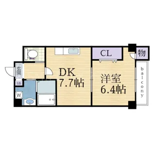 兵庫県神戸市兵庫区鵯越町【マンション】の間取り