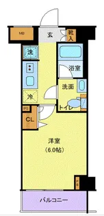 KNOTS新丸子【5階】の間取り