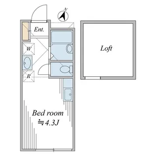 シャンブル八景【1階】の間取り