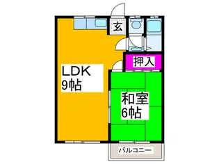 ハイツリブム-ン【2階】の間取り